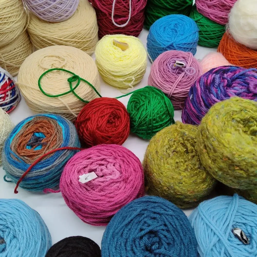 43X Mixed Lion Brand Caron Cakes Yarn Lot Multicolor Wool Acrylic Skeins Balls - Picture 10 of 11
